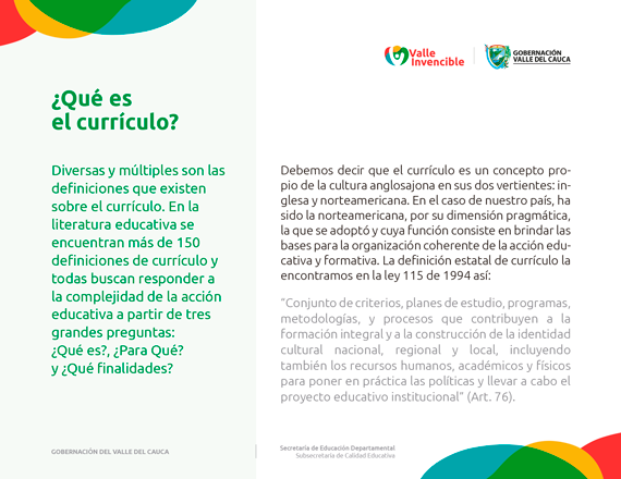 Guidelines for curricular flexibilization